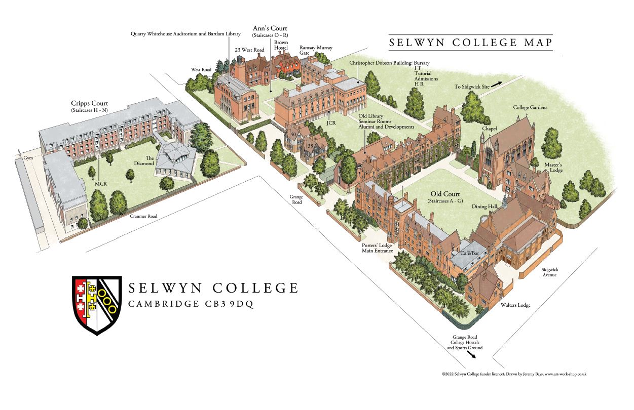 Selwyn College Map