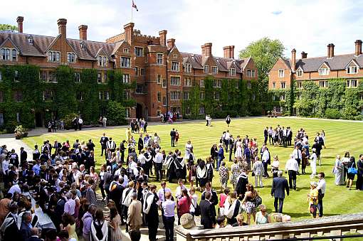 Selwyn’s Old Court on graduation day