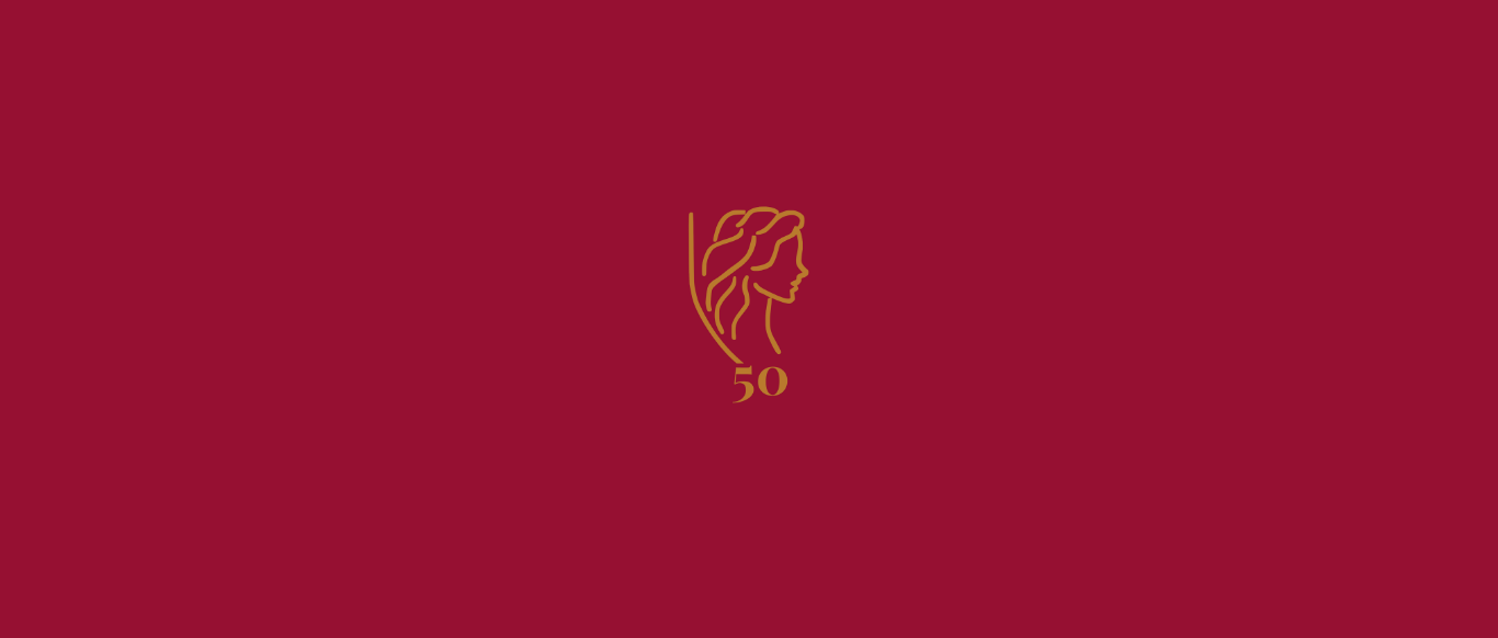 Celebrating 50 banner logo