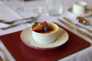 Fine dining dessert