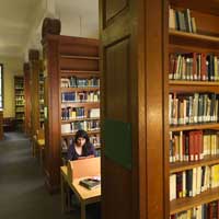 Student in Library