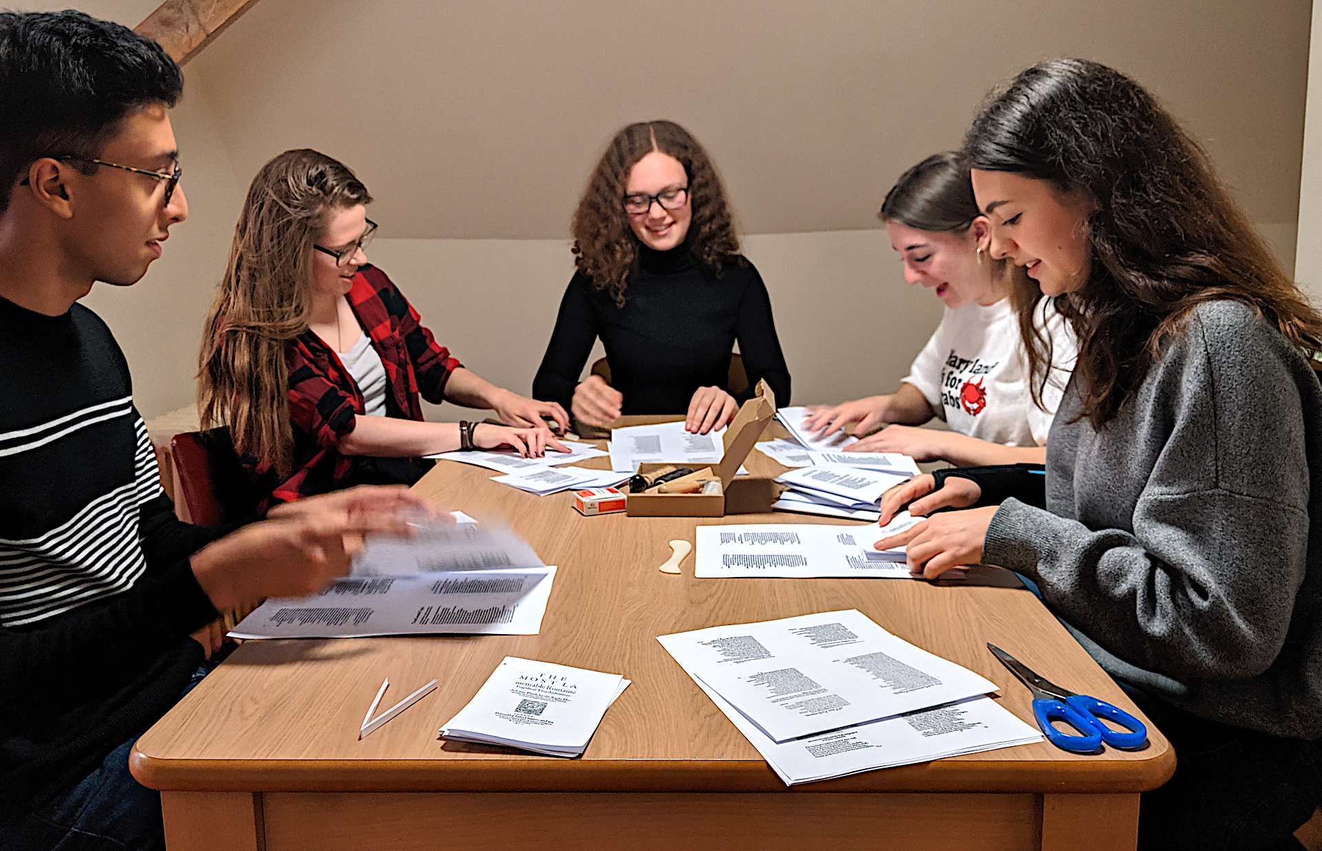 Students at work