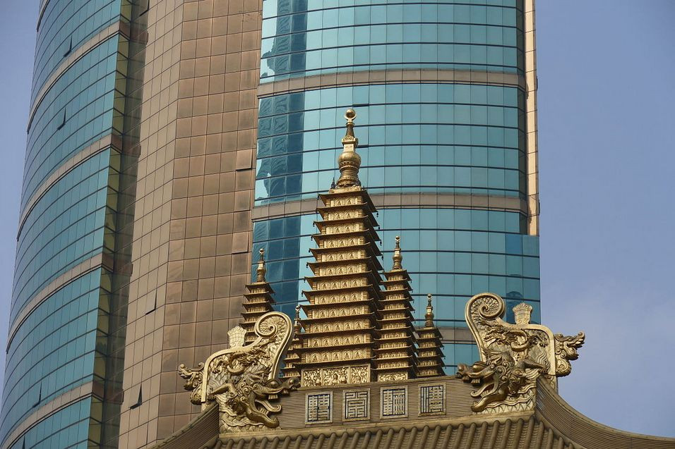 Religion continues to shape modern life: Buddhist temple in Shanghai