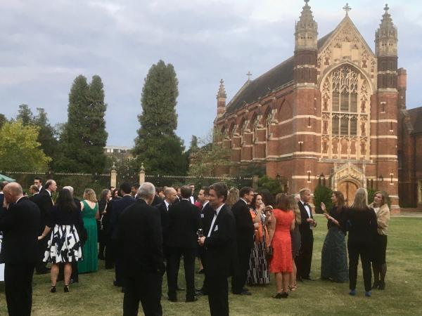 Drinks for the 1990, 1991, 2000 and 2001 year groups in Old Court 